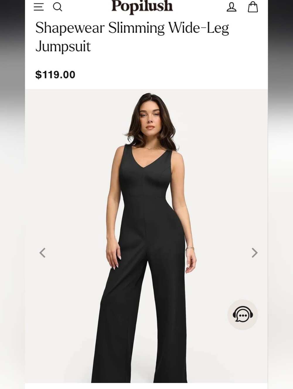 Popilush Shapewear Slimming Wide-Leg Jumpsuit